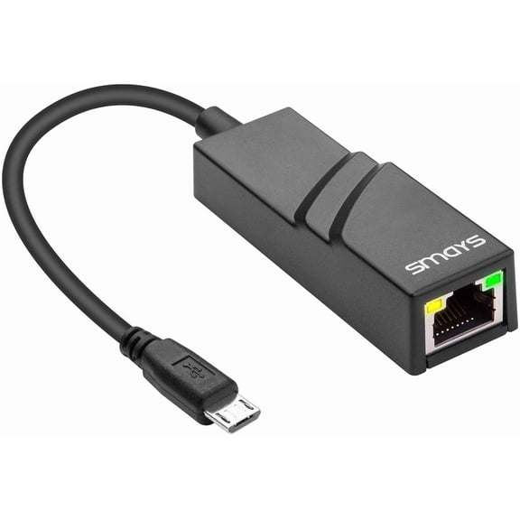 Micro USB OTG Ethernet Adapter for Raspberry Pi Zero, Android Tablet (6.0+) | Phone, Samsung Galaxy Tab Pro 10.1 - Microusb 2.0 to RJ45 LAN Wired Network Dongle
