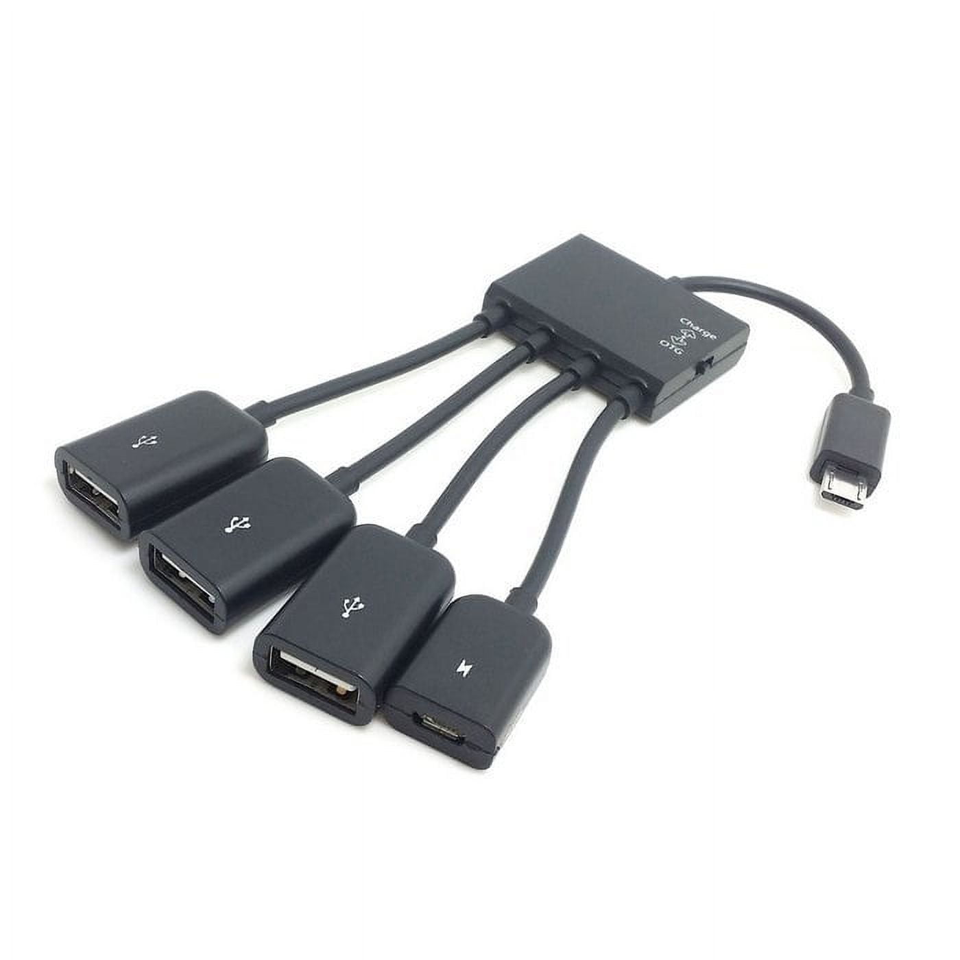 Micro USB OTG Hub Adapter for Smartphone Tablet Micro USB Splitter