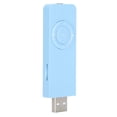 thumbnail image 1 of Micro USB Rechargeable MP3 Media Player with Earphones & Hanging Lanyard, Pocket Music Companion with 3.5mm Connector (1.4 in / 3.5 mm) for Outdoor - Blue, 1 of 9