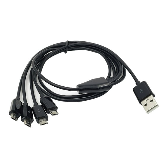 Micro USB Splitter Cable,USB Male to Micro USB Male Multi Micro USB Charger Cord