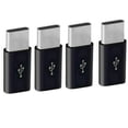 Micro-USB To Usb C Adapter, Mini Typec Charging Type Adapter Conversion ...