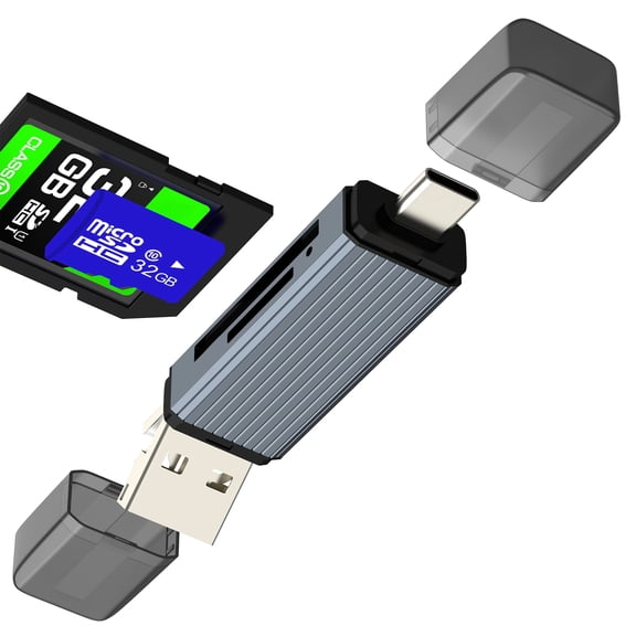 Micro USB A USB C lightning HUB for Apple Adapter SD Card Reader for iPhone 17 16 15 14 Pro MacBook TF camera Memory Transfer Converter for iPad Flash Drive Storage Type C Android Computer Laptop