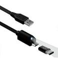 thumbnail image 1 of Micro-USB and USB-C 2-in-1 6ft Long USB Cable for Samsung Galaxy Tab S9 FE/Plus/11" - Type-C Adapter Fast Charging Power Cord Sync Wire LED Light, 1 of 1