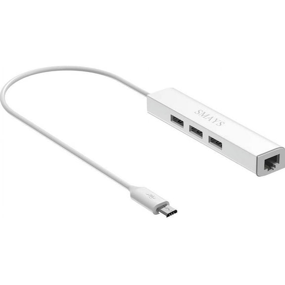 Micro USB to Ethernet Adapter for Raspberry Pi Zero, Chromecast, Fire Stick