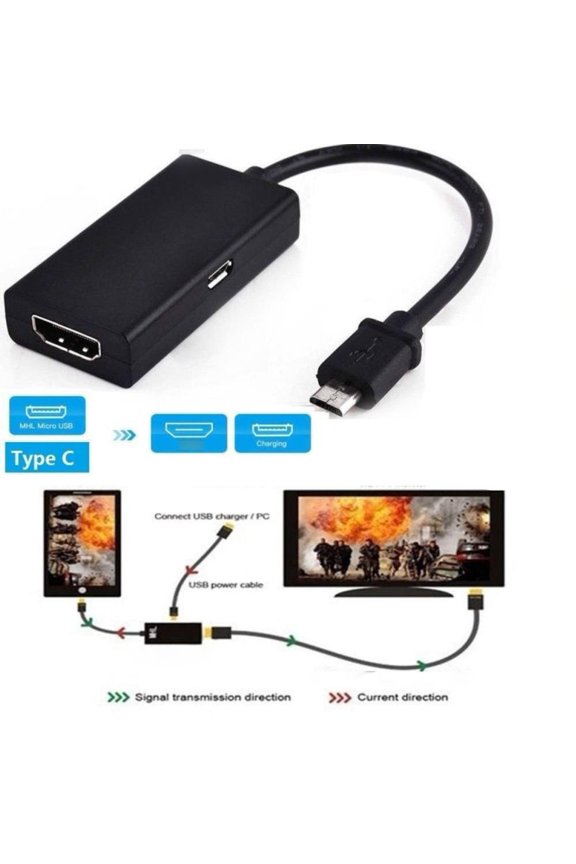 Micro USB to HDMI Adapter Convertor Connector for Android Phone & Tablet TV
