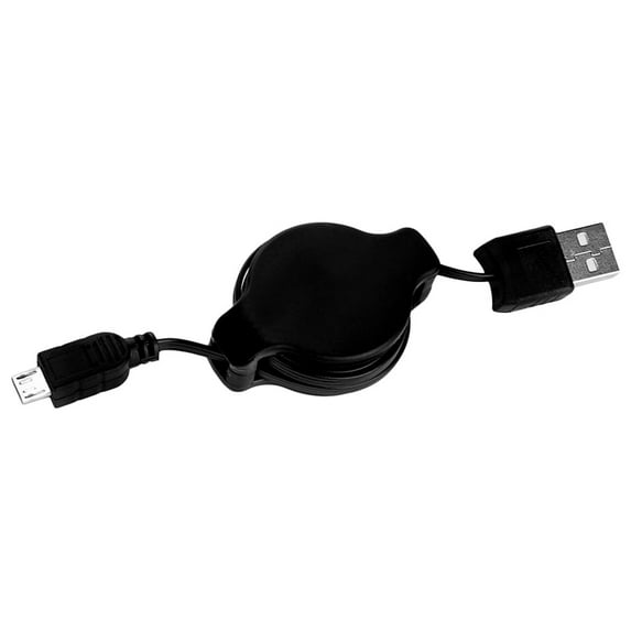Micro USB to USB 2.0 retractable 3.2 Feet Charge and Sync cable for Android Phones and Tablets