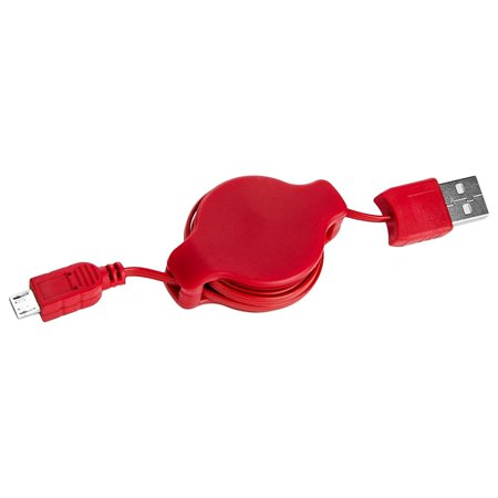 Micro USB to USB 2.0 retractable 3.2 Feet Charge and Sync cable for Android Phones and Tablets