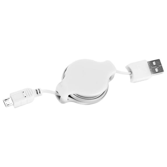 Micro USB to USB 2.0 retractable 3.2 Feet Charge and Sync cable for Android Phones and Tablets