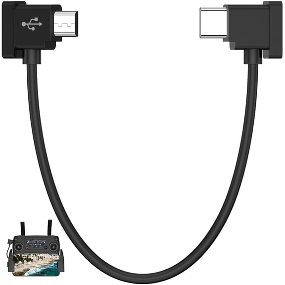 Micro USB to USB-C Data Cable for DJI Spark/Mavic Pro/Mavic Mini 1st & SE