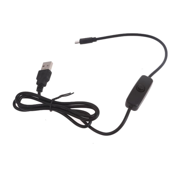 Micro USB to USB Charging Cable Power Charging Cord forRaspberryPi withSwitch USB to Micro USB Converter