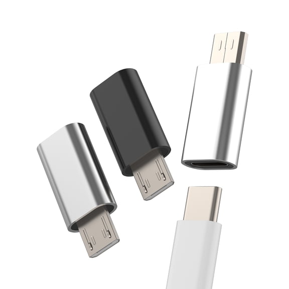 USB C Female to Micro USB Male Charger Adapter(3Pack)Type C Cable Power Charging Port Transfer Connector Android Converter Compatible for Samsung S6 S7 edge+ Active Note4 Note5 Accessories Conversion