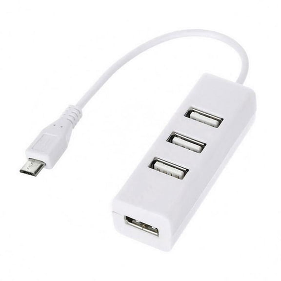 Micro Usb To 4 Port Otg Hub High Speed Multi Splitter Extender Mobile C3U3