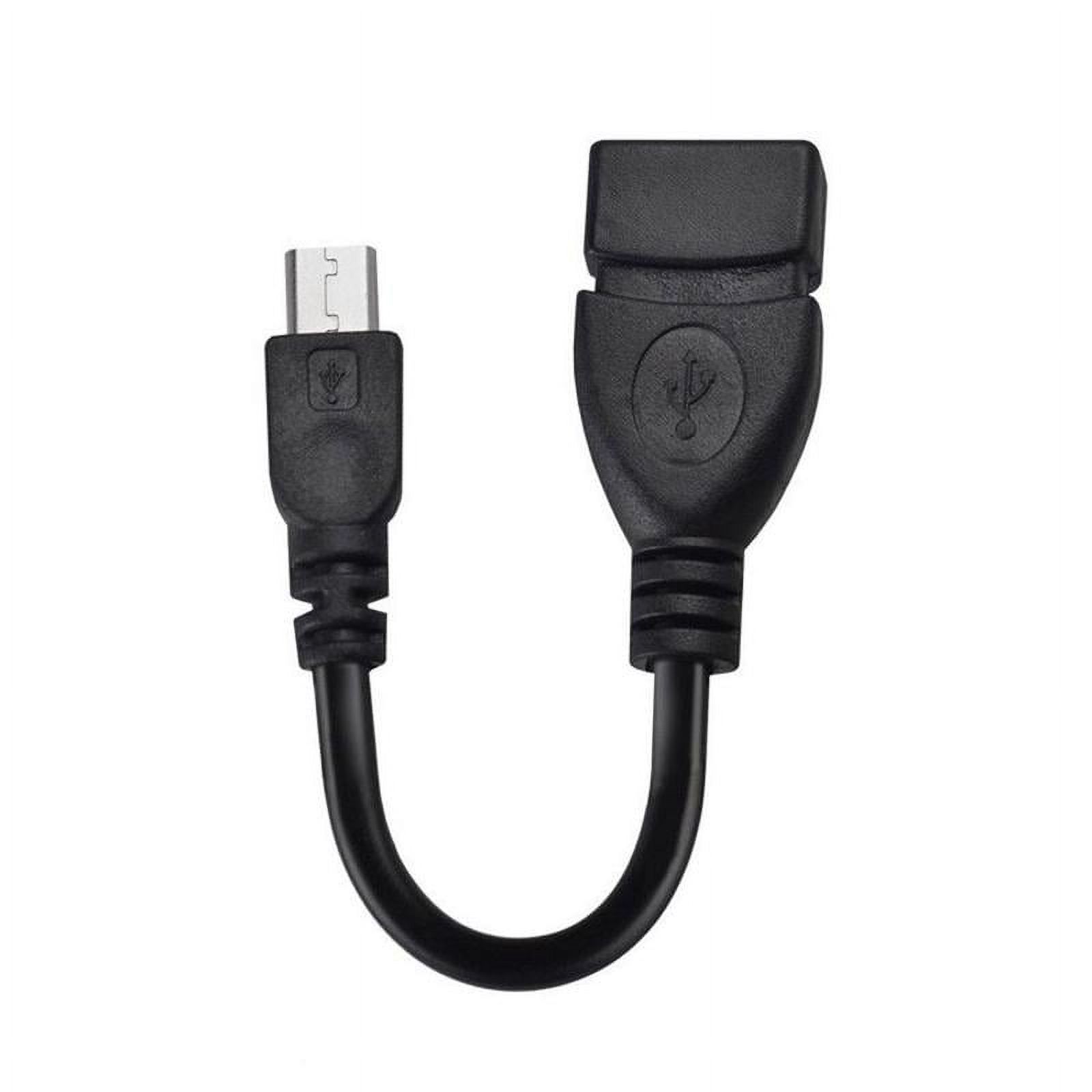 90 Degree Micro USB To Female USB OTG Cable Adapter – 12cm For Phones & Tablets