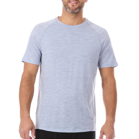 Men's Merino Wool Microweight Raglan T-shirt - Ash Gray - X-Large