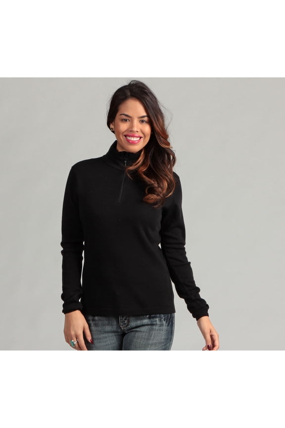 Merino Wool Clothing Women's 'Liberty' Merino Wool Lightweight 1/4-zip Base Layer Top