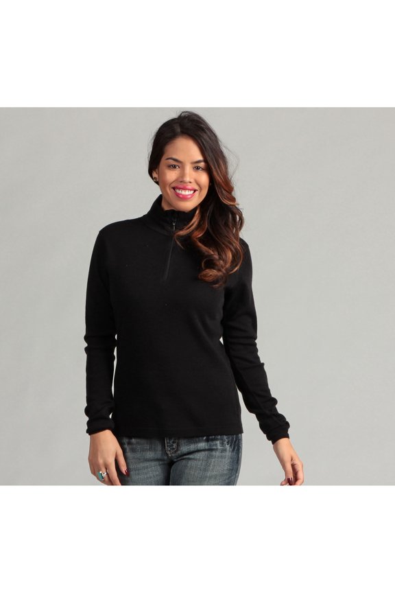 Microweight Women's Wool 1/4-Zip - Woolverino