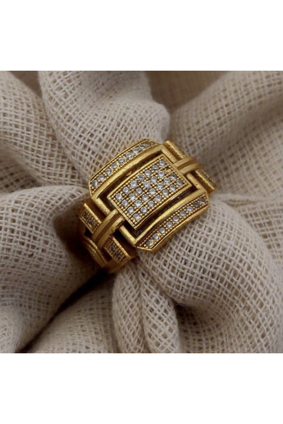 Micro-inlaid Zircon Personalized Jewelry Ins Wind Trend Simple Cold Wind Online Celebrity Ring