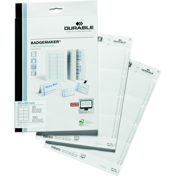 Micro-perforated Badge Inserts