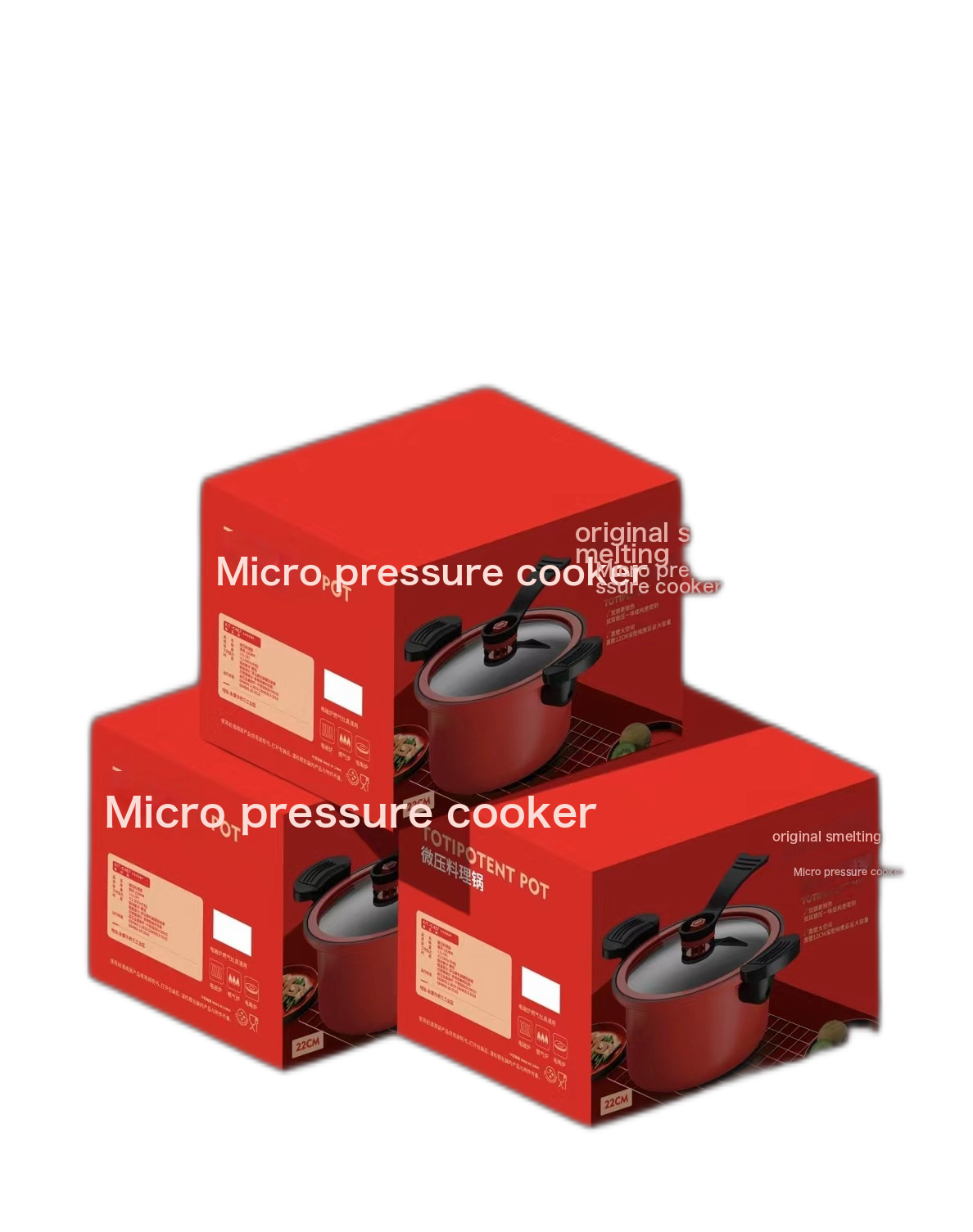 7L Iron Pressure Cooker - Maifan Stone Non-Stick, Micro Pressure, For All Stovetops (Induction, Gas, Electric)