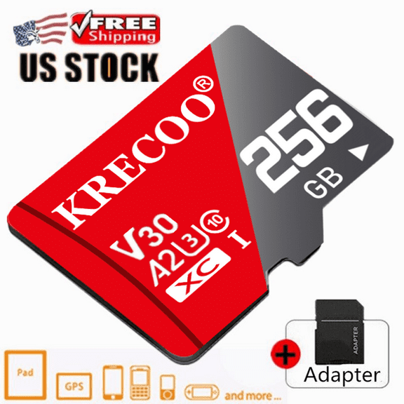 Micro sd Card 256GB Memory Card,TF Card 256GB Class 10 for Cellphone,Camera,Tablet and Drone with Adapter High Speed