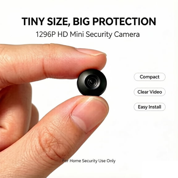 Micro security camera. Ultra-mini surveillance camera. Infrared night vision. Motion detection. Continuous recording. Suitable for homes, shops, garages, warehouses, cars, indoor and outdoor surveill