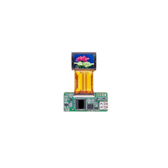 Micro si-OLED Display 0.71" 1080P FHD 1920(RGB)1080 oled Micro Display 3000nits BRIGHTNESS LVDS Interface 60Hz  with HDMI Adapter + Magnifiering Prism for Ar/Vr Head Mounted Display