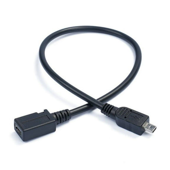 Micro5p USB To Mini USB 8Pin Adapter Cable For Seamlessly Data Transmission And Device Charging Wire 30cm/11.81inch