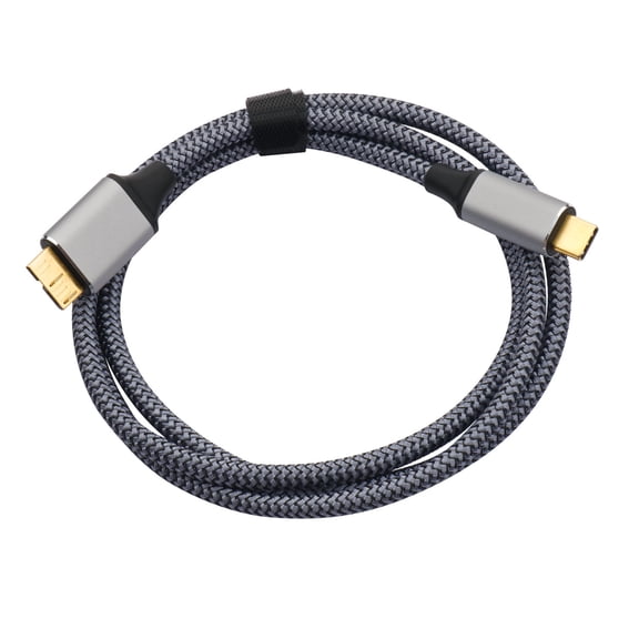 MicroB to USB C Hard Drives Cable USB C to MicroB Cord 5Gbps USB C Cable for External Hard Drives