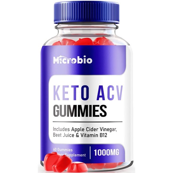 MicroBio Keto ACV Gummies, Official Keto + ACV Supplement, MicroBio KetoACV, Keto Plus ACV Gummy, All Natural Micro Bio, Apple Cider VInegar AVC Reviews (60 Gummies)