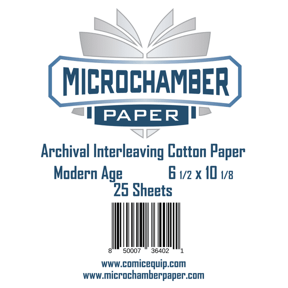MicroChamber Interleaving Archival Paper for Comic Books Modern Size 25 Sheets