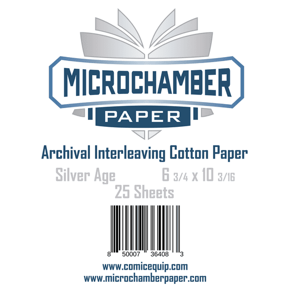 MicroChamber Interleaving Archival Paper for Comic Books Silver Size 25 Sheets