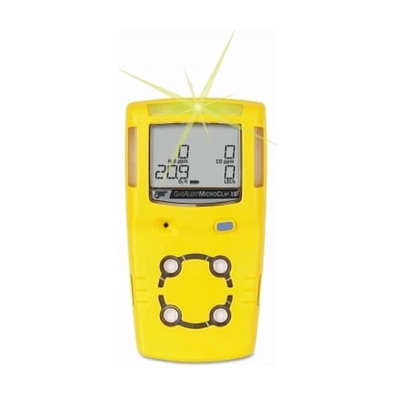 MicroClip Multi-Gas Detector, LEL, O2, CO, H2S, Electrochemical