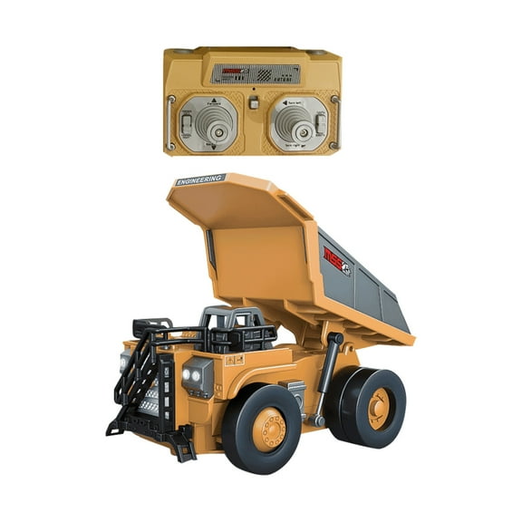 MicroCrew Mini RC Construction Series – 1/64 Pocket Dump Truck Excavator & forklift 2.4 Remote Control Construction Vehicles Mini RC Trucks for Kids and Collectors