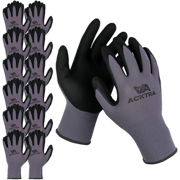 MicroFoam Coated WORK GLOVES 12 Pairs, WG019 Small
