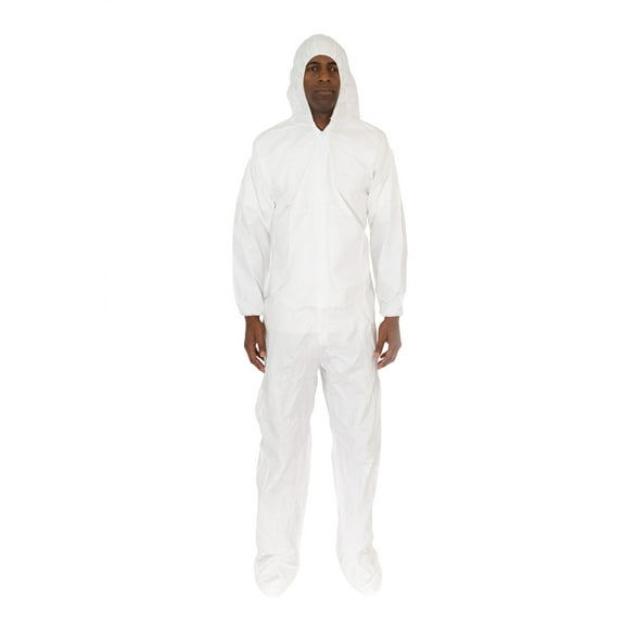 MicroGuard CE®, Clean Processed Microporous Coverall with Hood & Boots, Tunnelized Elastic Wrists & Ankles, Individually Packed