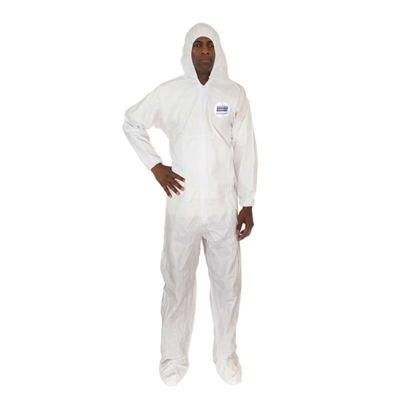 MicroGuard MP®, Microporous Coverall with Attached Hood & Boot, Elastic Wrist, Elastic Back, Open Ankle
