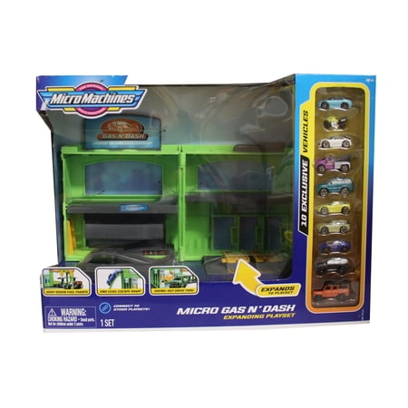 Micro Machines Transforming Playset - Micro Gas N Dash Combo