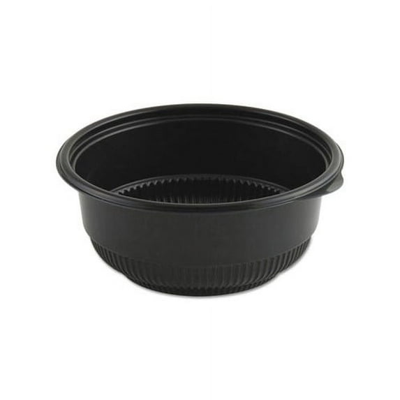 MicroRaves Incredi-Bowl Base 16 oz, 5.75" Diameter x 2.43"h, Black, 250/Carton