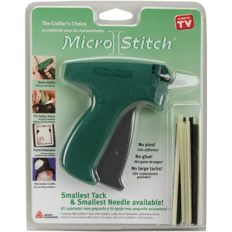 MicroStitch Tagging Gun Kit – Includes 1 Needle, 540 Black Fasteners & 540  White Fasteners (Starter Kit) : : Arts & Crafts