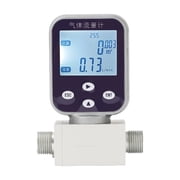 MicroThermal Gas Flow Meter Digital Mass Flow Sensor for Compressed Air Oxygen Nitrogen Argon Methane Industrial Use ,Clear Reading