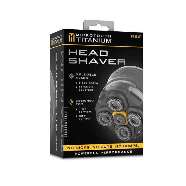 MicroTouch Titanium Head Shaver, 5 Flexible Heads - Walmart Business ...