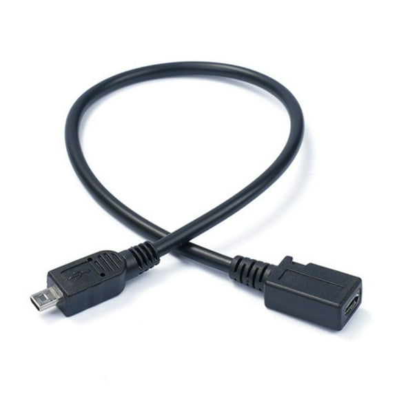 MicroUSB Female To Mini USB Male Converter Extension Cable For Versatile Use