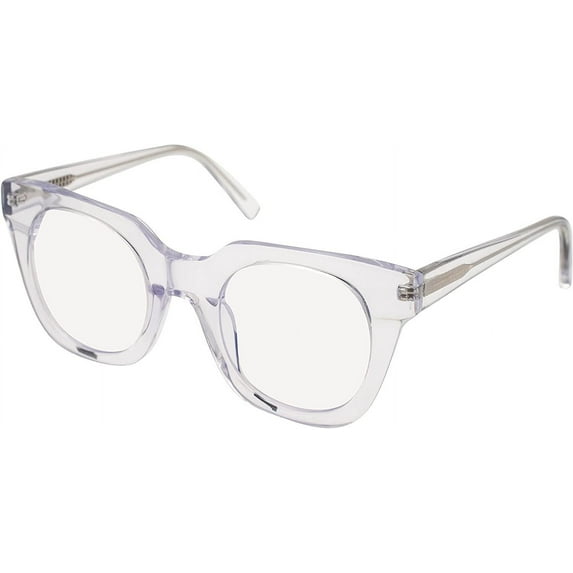 MicroVision Optical Lucinda Blue Light Readers, Shiny Crystal Clear +3.00