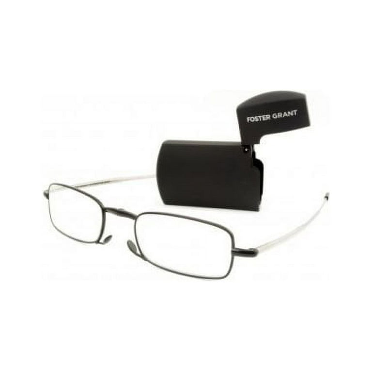 MicroVision Optical by Foster Grant Compact Folding Reading Glasses Gideon 1.25 Strength