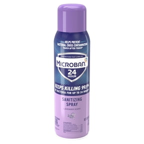 Microban 24 Hour Disinfectant Multi-Surface Sanitizing Spray, Lavender Scent, 15 fl oz