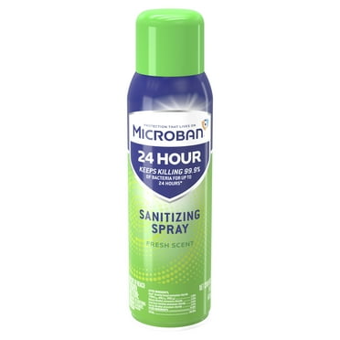 Microban 24 Hour Disinfectant Sanitizing Spray, Fresh Scent, 15 fl oz