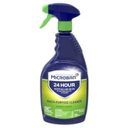 Microban 24 Hour Multi-Purpose Cleaner and Disinfectant Spray, Fresh Scent, 32 fl oz