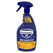 Microban 24 Hour Multi-Purpose and Disinfectant Cleaner, Citrus, 32 fl oz