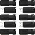 thumbnail image 1 of Microban, VER70062, 32GB PinStripe USB Flash Drive Business Pack, 10 / Pack, Black, 1 of 3