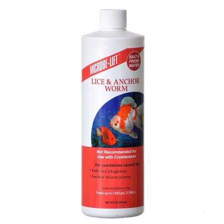 Microbe-Lift Lice & Anchor Worm 16 oz (Treats up to 1,920 Gallons)[ PACK OF 2 ]